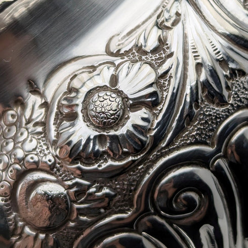 Circa 1890 British antique silver plate tea set, 3 piece set, W&G Sissons